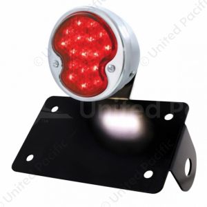 SS 1932 Ford Style LED Tail Light Assembly With Horizontal Mounting Bracket For Motorcycle