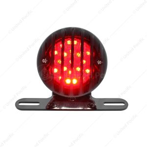 Motorcycle LED Rear Fender Tail Light With Black Grille Bezel