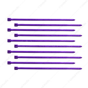 4" Nylon Cable Zip Ties - Purple (10-Pack)