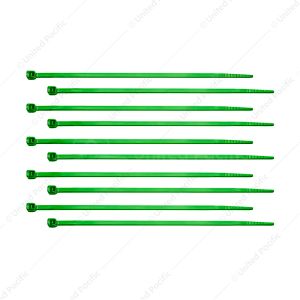 6" Nylon Cable Zip Ties - Green (10-Pack)