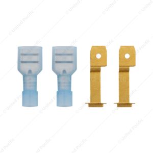 Power Tap Fuse Clips for ATC/ATO Fuses & 16-14 .250 FM FI Disconnects, 2 Sets.