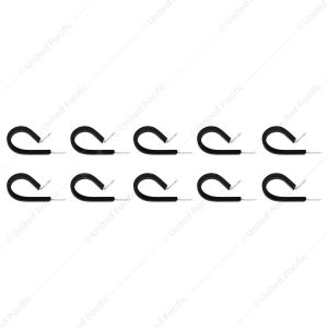 1" I.D. Santoprene Insulated Clamps w/ 1/4" Mounting Hole (10-Pack)