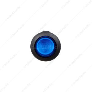Blue Illum Round Rocker 10 Amp 12V On/Off 1/2" Dia. 1 Pc.