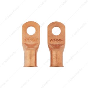 2/0 3/8" HD Seamless Tubular Copper Lug-Flared End 2 Pcs