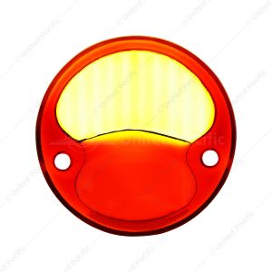 Glass Red & Amber Tail Light Lens For 1928-31 Ford Model A