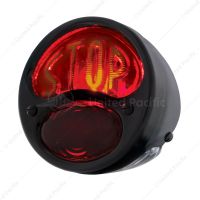 STOP Script 12V Tail Light Assembly With Black Housing For 1928-31 Ford Model A - L/H