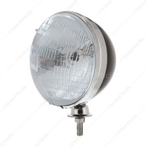 7" Dietz Style Headlight Housing With 12 Volt 6014 Seal Beam Bulb (Pair)