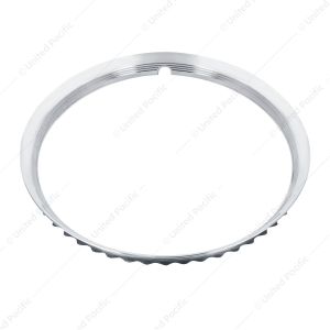 16" Ribbed Stainless Steel Beauty Rim