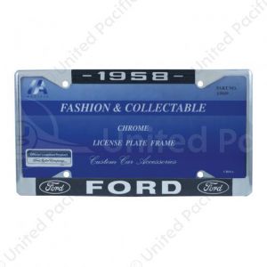 Chrome License Plate Frame For 1958 Ford Car & Truck