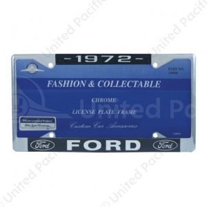 Chrome License Plate Frame For 1972 Ford Car & Truck