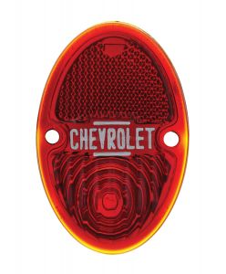 Glass "Chevrolet" Script Tail Light Lens For 1933-36 Chevy Car