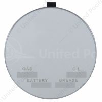 Round Visor Vanity Mirror With Service Info Markers