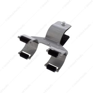 Vintage Flashlight Holder With Roller-Action Grip, Grey