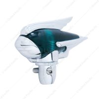 Chrome Die-Cast Antenna Topper, Green