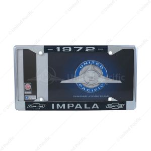 Chrome License Plate Frame For 1972 Chevy Impala
