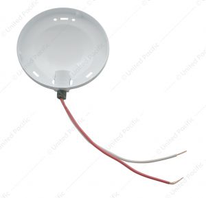 Dome Light Base With White Painted Inside For 1955-57 Chevy Car