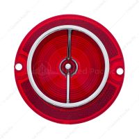 Tail Light Lens With Chrome Rim For 1963 Chevy Impala