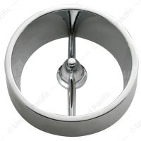 Chrome Metal Tail Light & Backup Light Trim Ring For 1963 Chevy Passenger Car