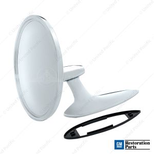 Exterior Mirror With Bow Tie Logo For 1963-64 Chevy Impala