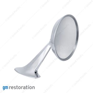 Exterior Mirror With Bow Tie Logo For 1965-1966 Chevy Passenger Car