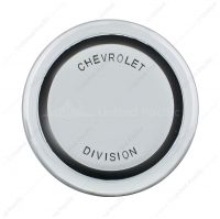 Chrome Horn Button Cap With Chevrolet Division Markings For 1967-68 Chevy Truck