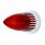 1959 Cadillac Style Tail Light With Flush Mount Bezel, Red Lens