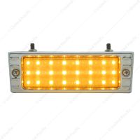 24 LED Parking Light Assembly With SS Bezel For 1947-53 Chevy Truck, Amber Lens
