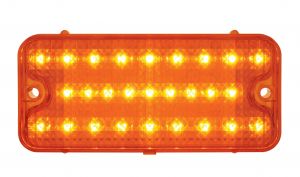 27 Amber LED Parking Light For 1967-68 Chevy Truck, Amber Lens