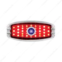 39 LED 1941-1948 Chevrolet Car Style Tail Light With Flush Mount Bezel, Red Lens With Blue Dot
