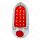 16 LED Tail Light With Stainless Steel Rim For 1949-50 Chevy Passenger Car - R/H