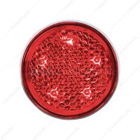 5 LED Tail Light Reflector For 1951-52 & 1956 Chevy Passenger Car, Red LED/Red Lens