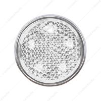 5 LED Tail Light Reflector For 1951-52 & 1956 Chevy Passenger Car, White LED/Clear Lens