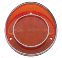 17 LED Tail Light With Stainless Steel Trim For 1968-1973 Chevrolet Corvette