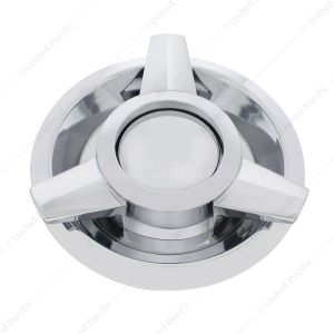 Chrome 3-Wing Spinner Style Hubcap For 1962-63 Ford T-Bird