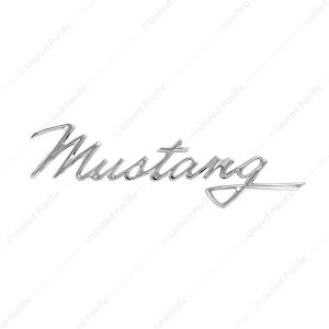 Chrome  "Mustang" Script Emblem With Adhesive Tape