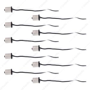 1156 Single Contact Style 2-Wire Tail Light Socket Plug Adapter (10 Pcs)