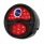 LED 12V Tail Light Assembly With Black Housing & Blue Dot For 1928-31 Model A - L/H