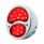 19 LED 12V With 4 LED License Plate Light Polished Stainless Steel Tail Light For 1928-31 Ford Car -