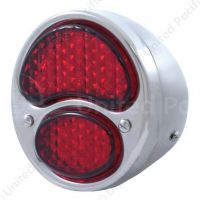 19 LED 6V Tail Light Assembly With SS Housing For 1928-31 Ford Model A - R/H