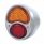19 LED 6V Tail Light Assembly With SS Housing For 1928-31 Ford Model A - R/H, Red & Amber Lens