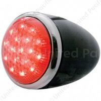 17 LED Tail Light Assembly With Black Housing & SS Rim For 1937 Ford Car - R/H