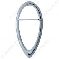 Baby Zephyr Style Chrome Tail Light Bezel For 1938-39 Ford Passenger Car