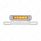 Chrome License Plate Light & Bracket With Amber LED Auxiliary Light - Amber LED/Amber Lens