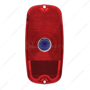 Tail Light Lens With Blue Dot For 1960-66 Chevy & GMC Fleetside Truck