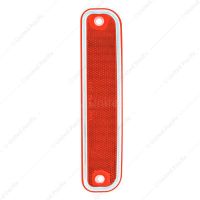 Side Marker Light With Stainless Steel Trim For 1973-80 Chevy Truck, Red Lens