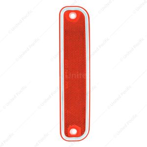 Side Marker Light With Stainless Steel Trim For 1973-80 Chevy Truck, Red Lens