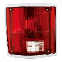 Tail Light Assembly With Anodized Aluminum Trim For 1973-87 Chevy & GMC Truck - L/H