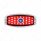 39 LED 1941-1948 Chevrolet Car Style Tail Light With Flush Mount Bezel, Red Lens With Blue Dot
