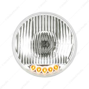 5-3/4" Crystal Halogen Headlight With 5 LED Position Lights