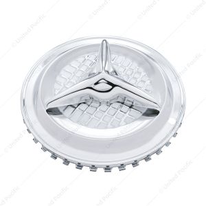 14" Chrome 3-Bar Fiesta Style Hubcaps (4/Set)